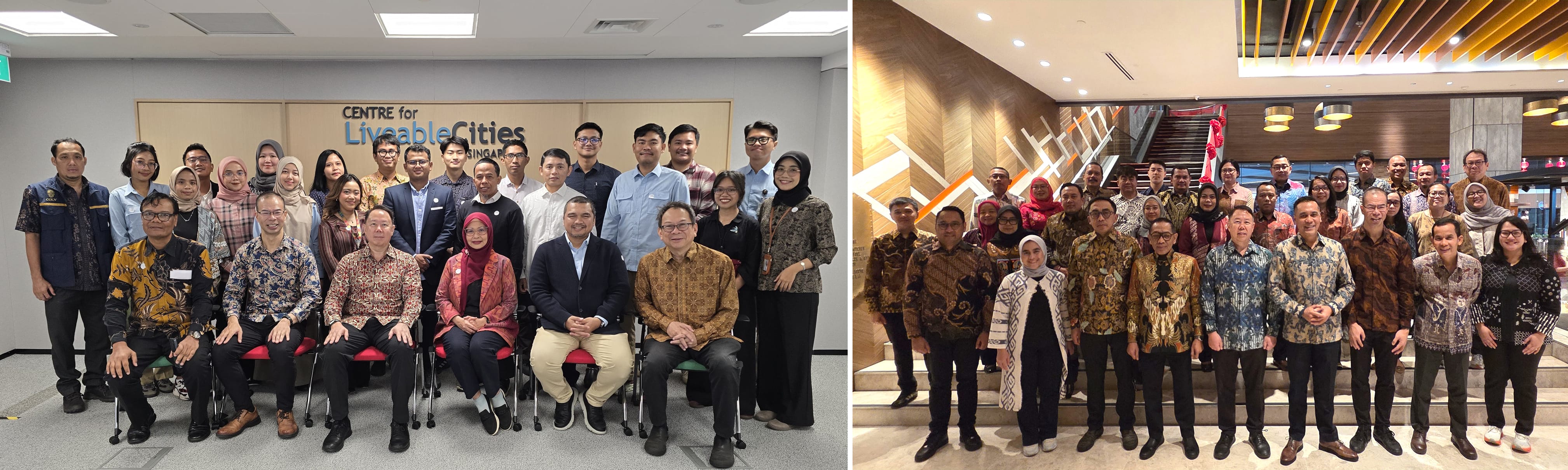 Group photo of delegations from Nusantara (left) and Jakarta (right)